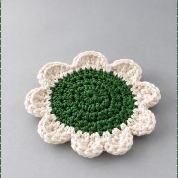 Crochet Flower Dish Scrubbie 4