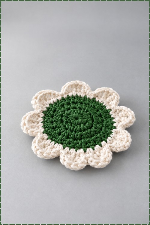 Crochet Flower Dish Scrubbie 4