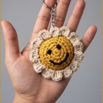 Crochet Flower Keychain 1