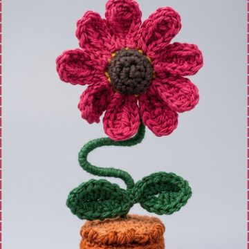 Crochet Flower Pot 1