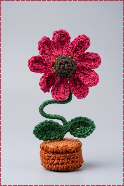 Crochet Flower Pot 1