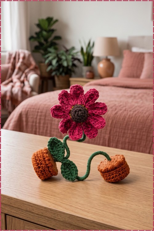 Crochet Flower Pot 2