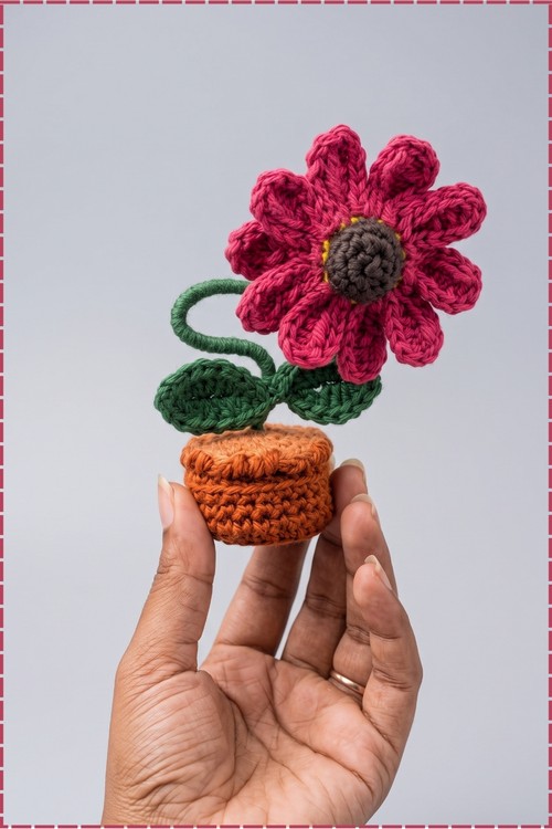 Crochet Flower Pot 3