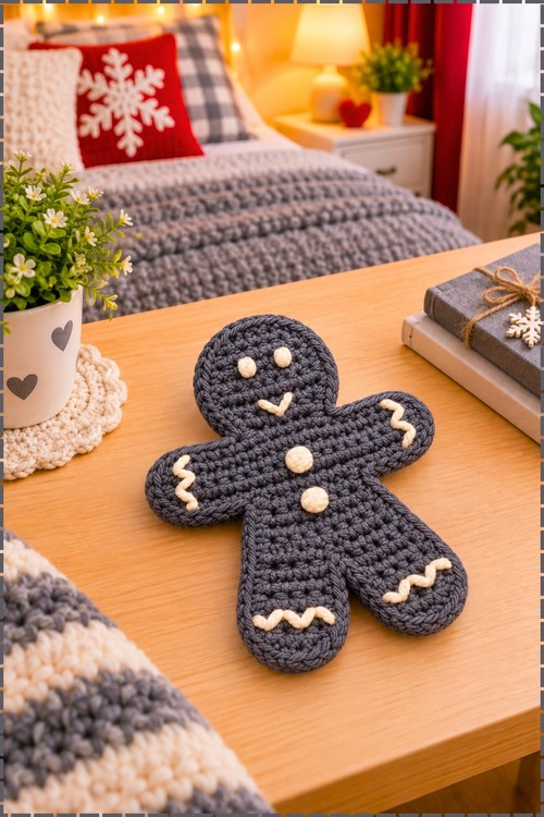 Crochet Gingerbread Doll Amigurumi 2