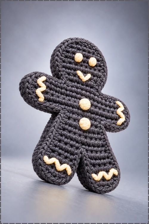 Crochet Gingerbread Doll Amigurumi 3