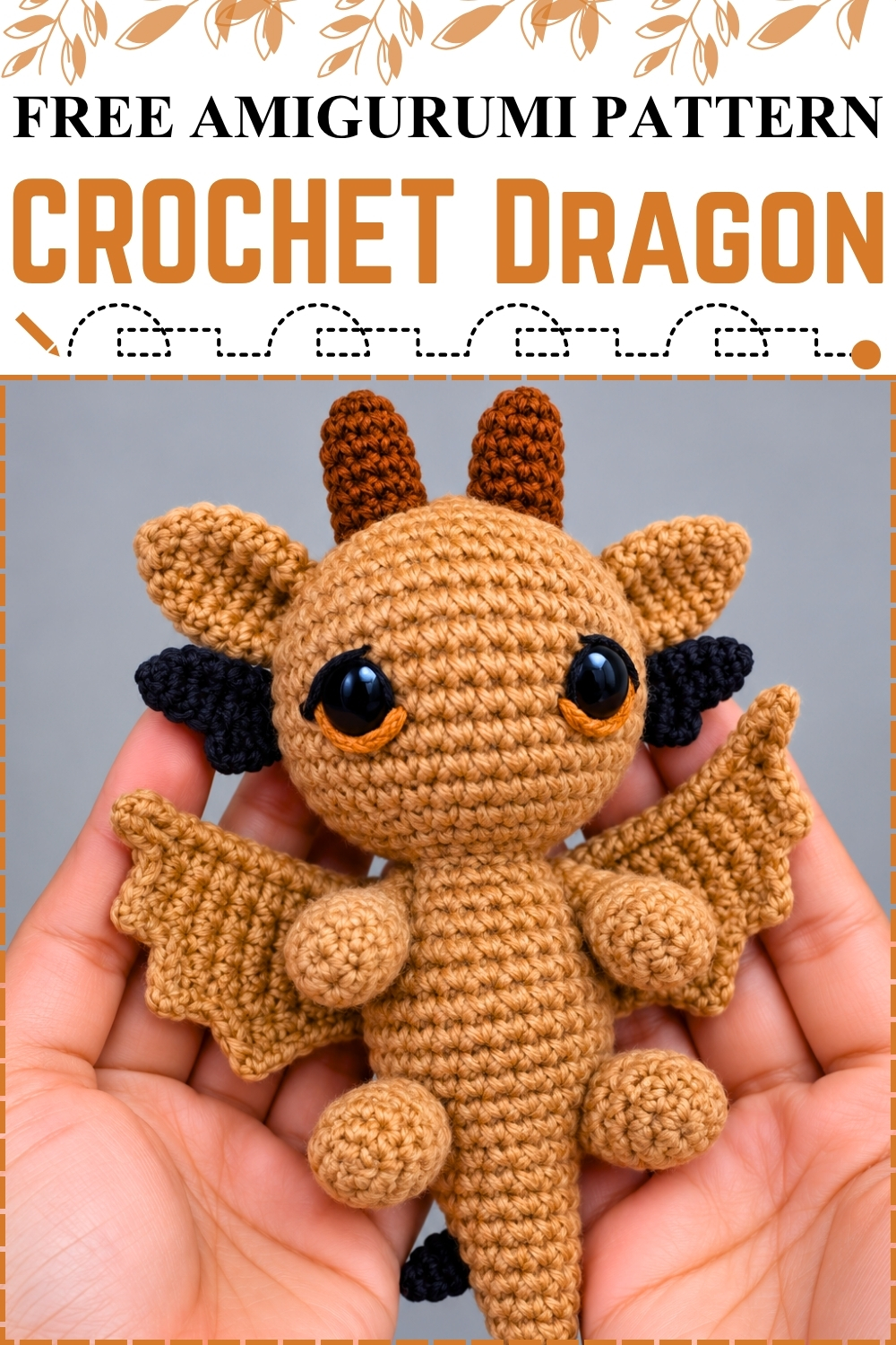 Easy FREE AMIGURUMI CROCHET Dragon