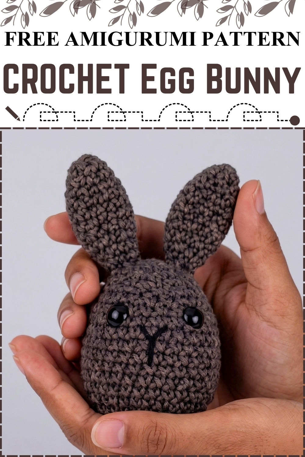 Easy FREE AMIGURUMI CROCHET Egg Bunny