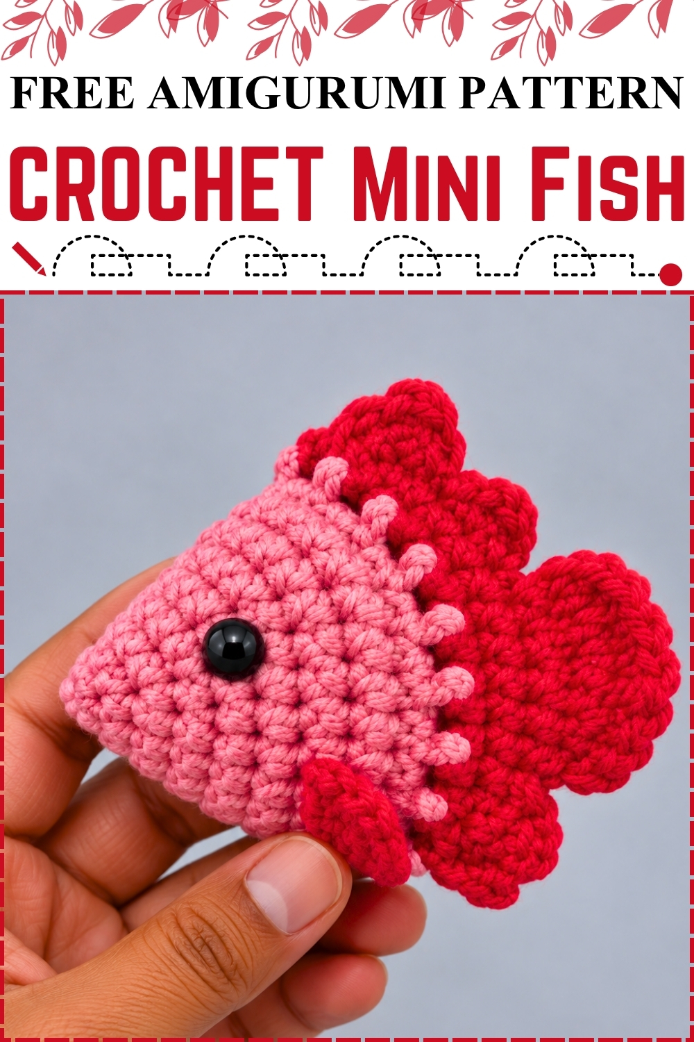 Easy FREE AMIGURUMI CROCHET mini Fish