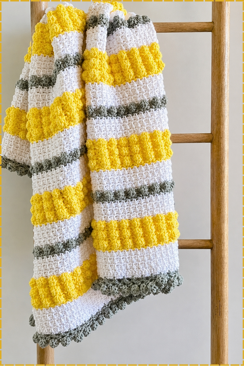 Airy Bobble Mesh Stitch Blanket Red Heart Crochet
