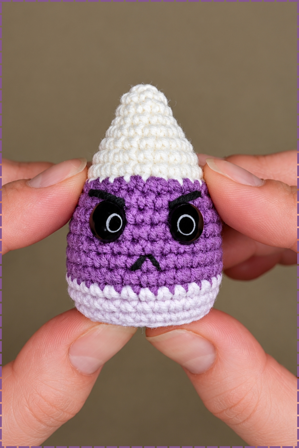 Angry Chubby Candy Corn Crochet Pattern
