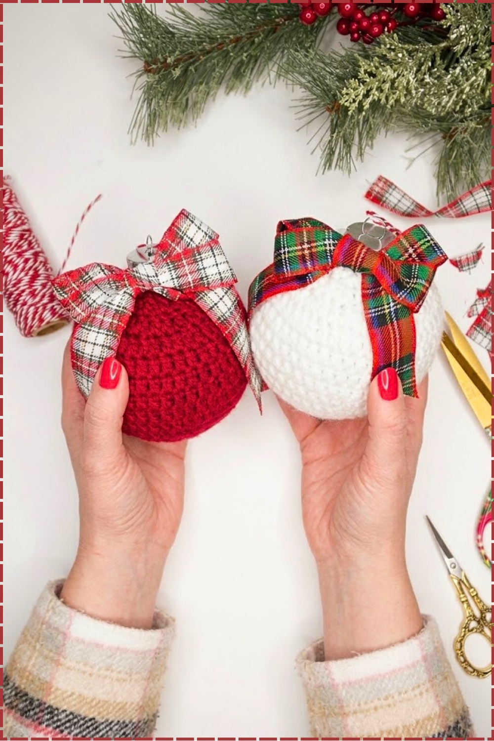 Beautiful Best Selling Colorful Crochet Christmas Baubles