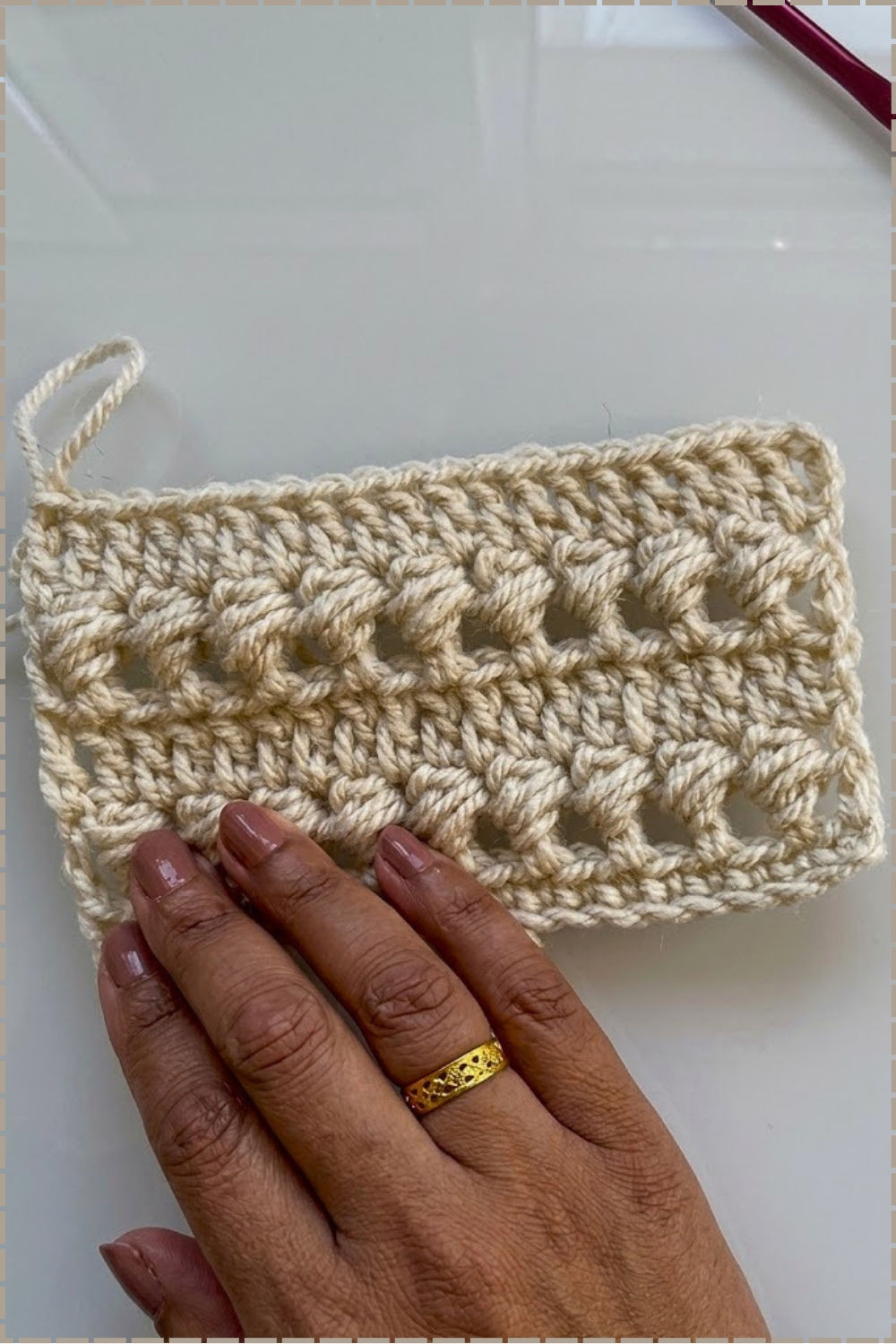 Beautiful Textured Crochet Pattern Bed Runner