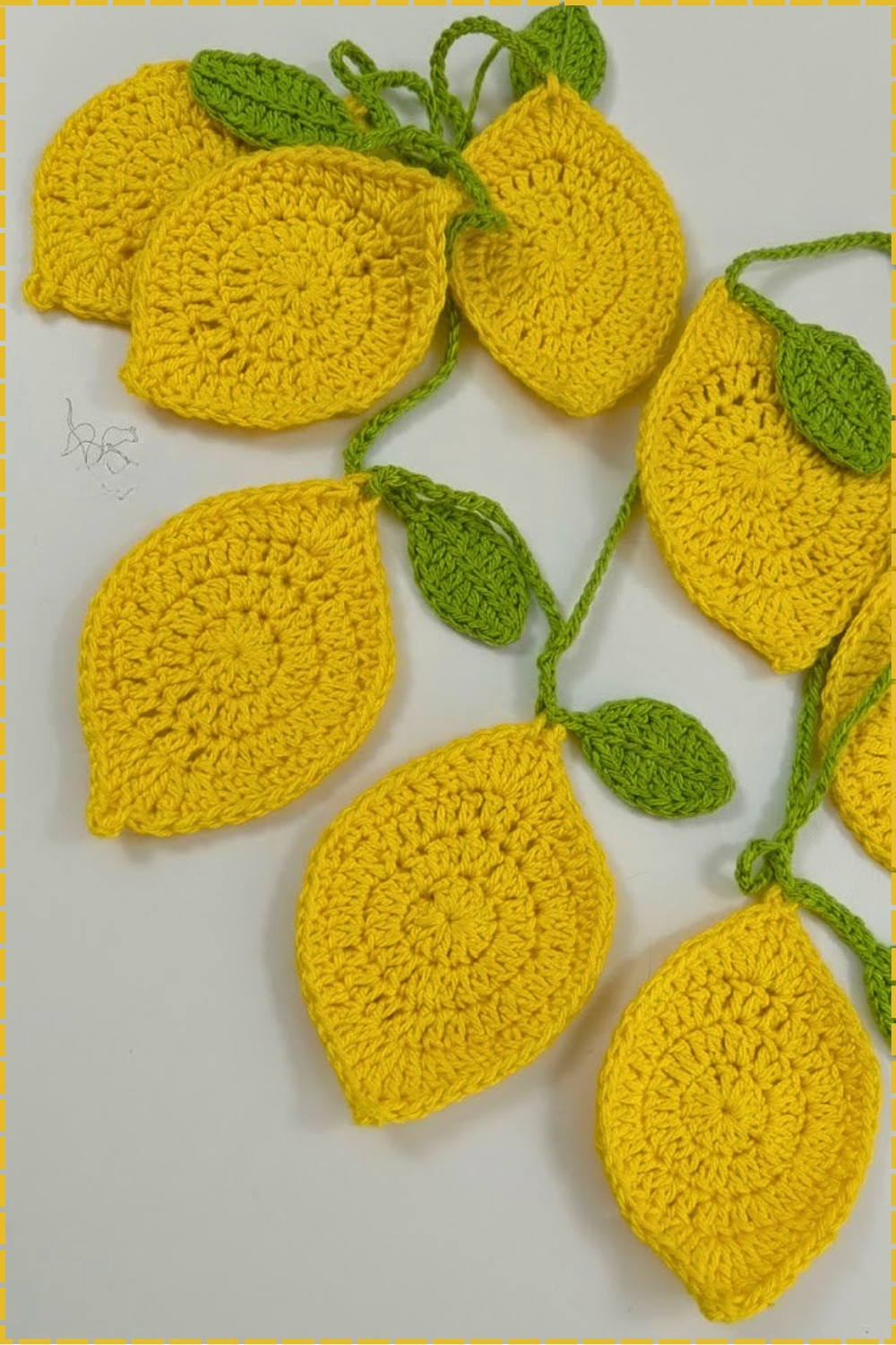 Bright Crochet Lemon Bunting Pattern