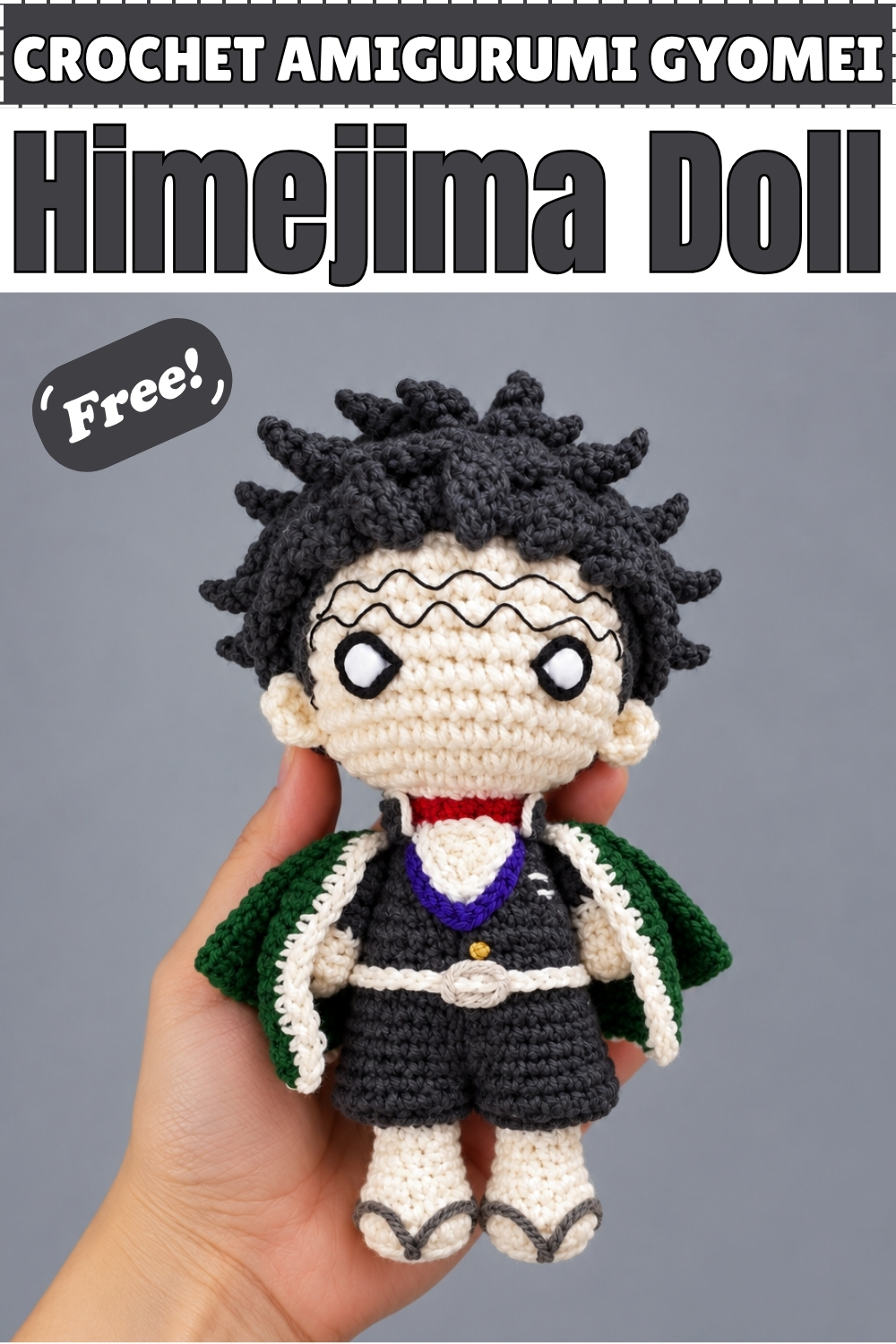 CROCHET AMIGURUMI Gyomei Himejima Doll