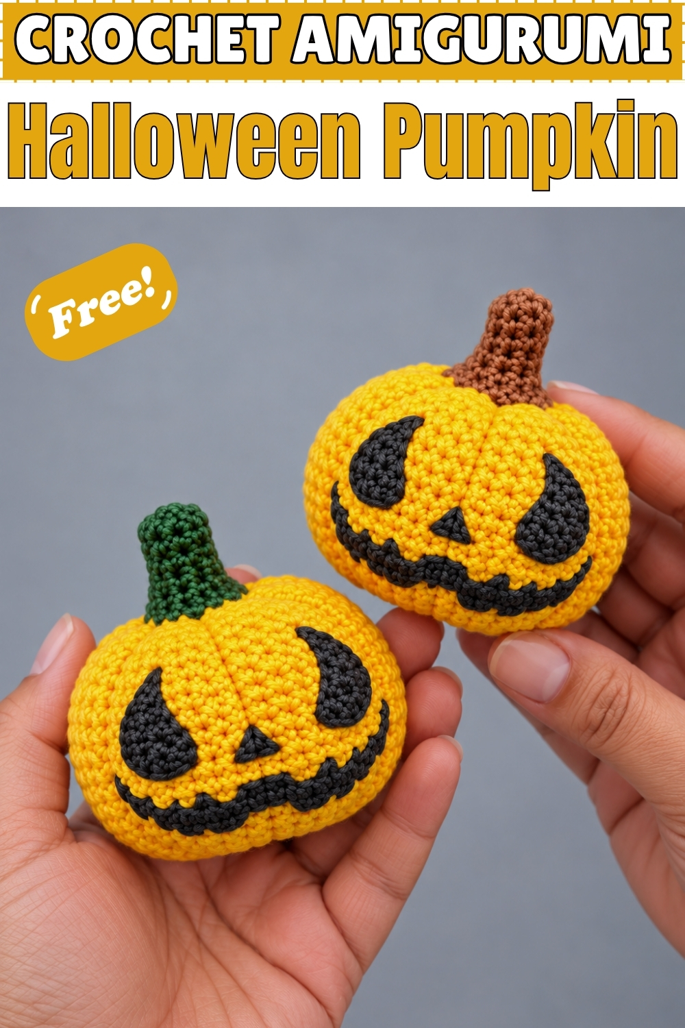 CROCHET AMIGURUMI Halloween Pumpkin