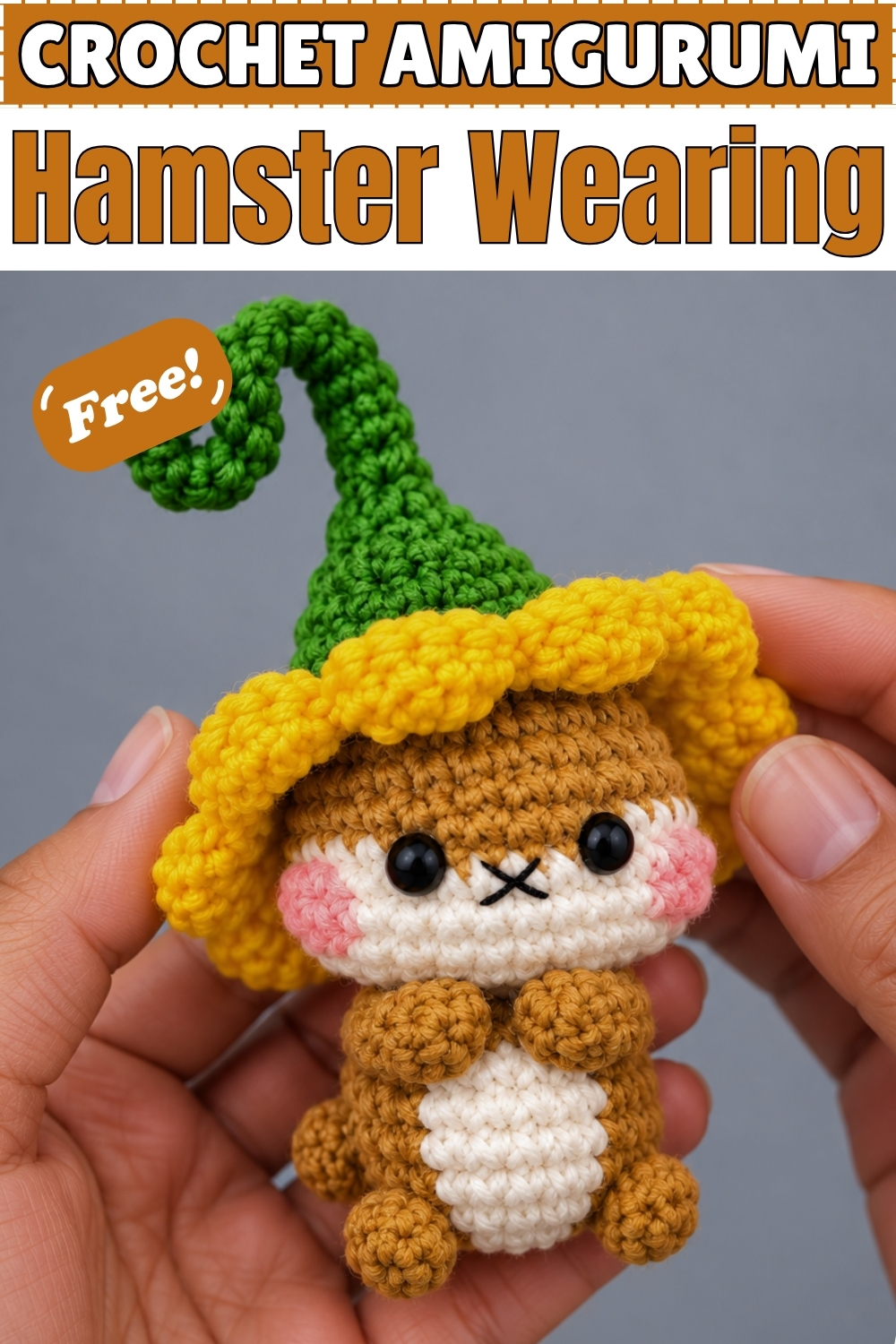 CROCHET AMIGURUMI Hamster Wearing