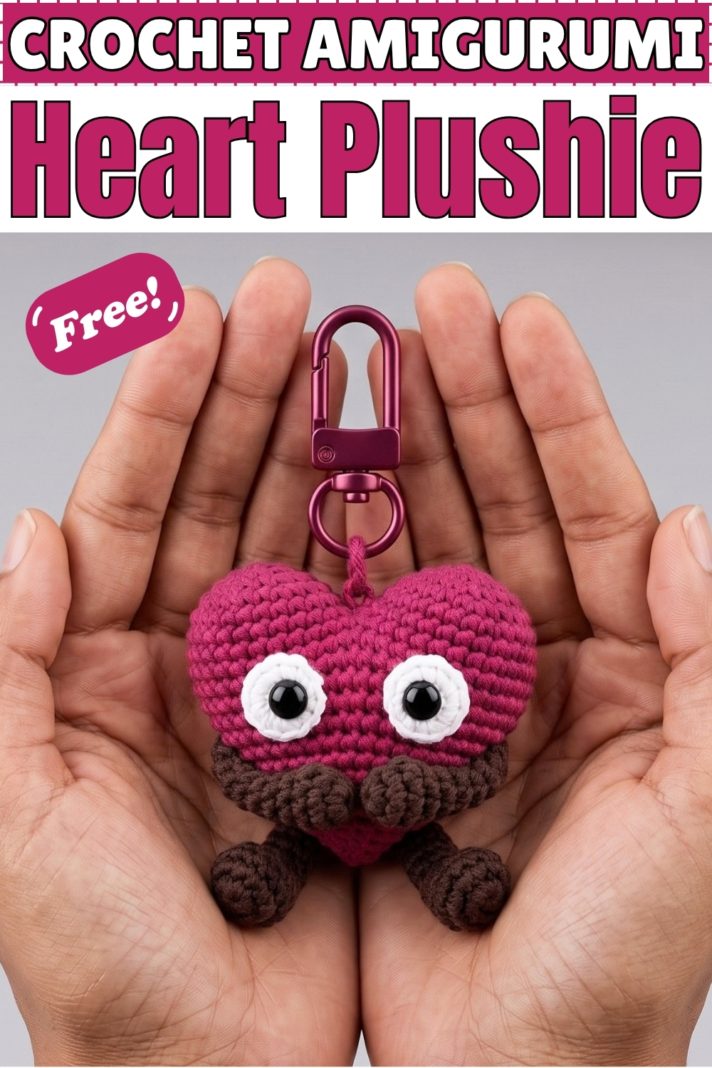 CROCHET AMIGURUMI Heart Plushie