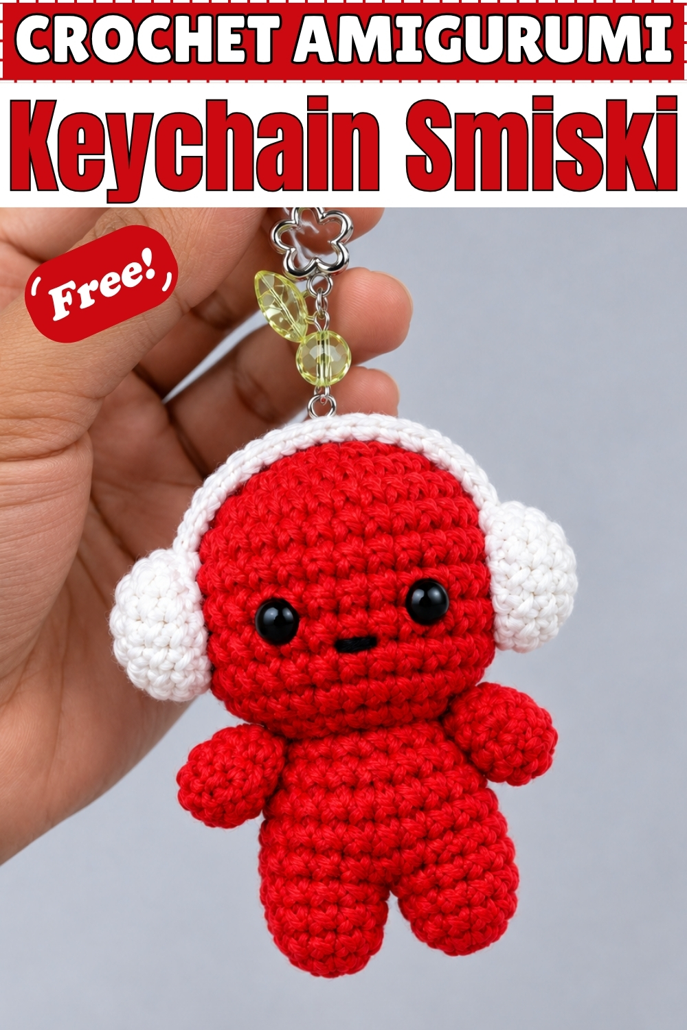 CROCHET AMIGURUMI Keychain Smiski