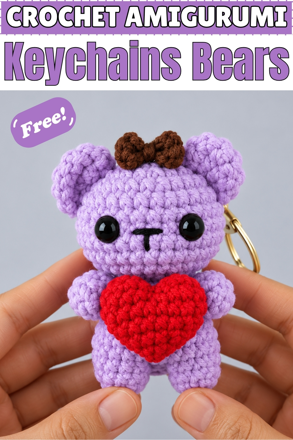 CROCHET AMIGURUMI Keychains Bears