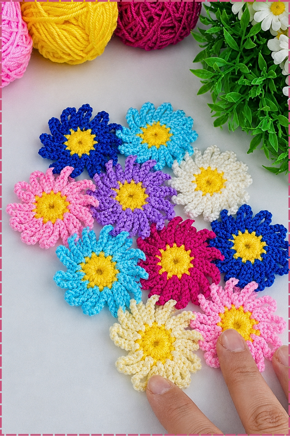 Charming Crochet Flower Tablecloth
