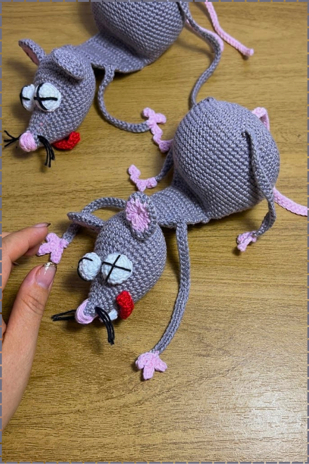 Charming Crochet Mouse Doorstop