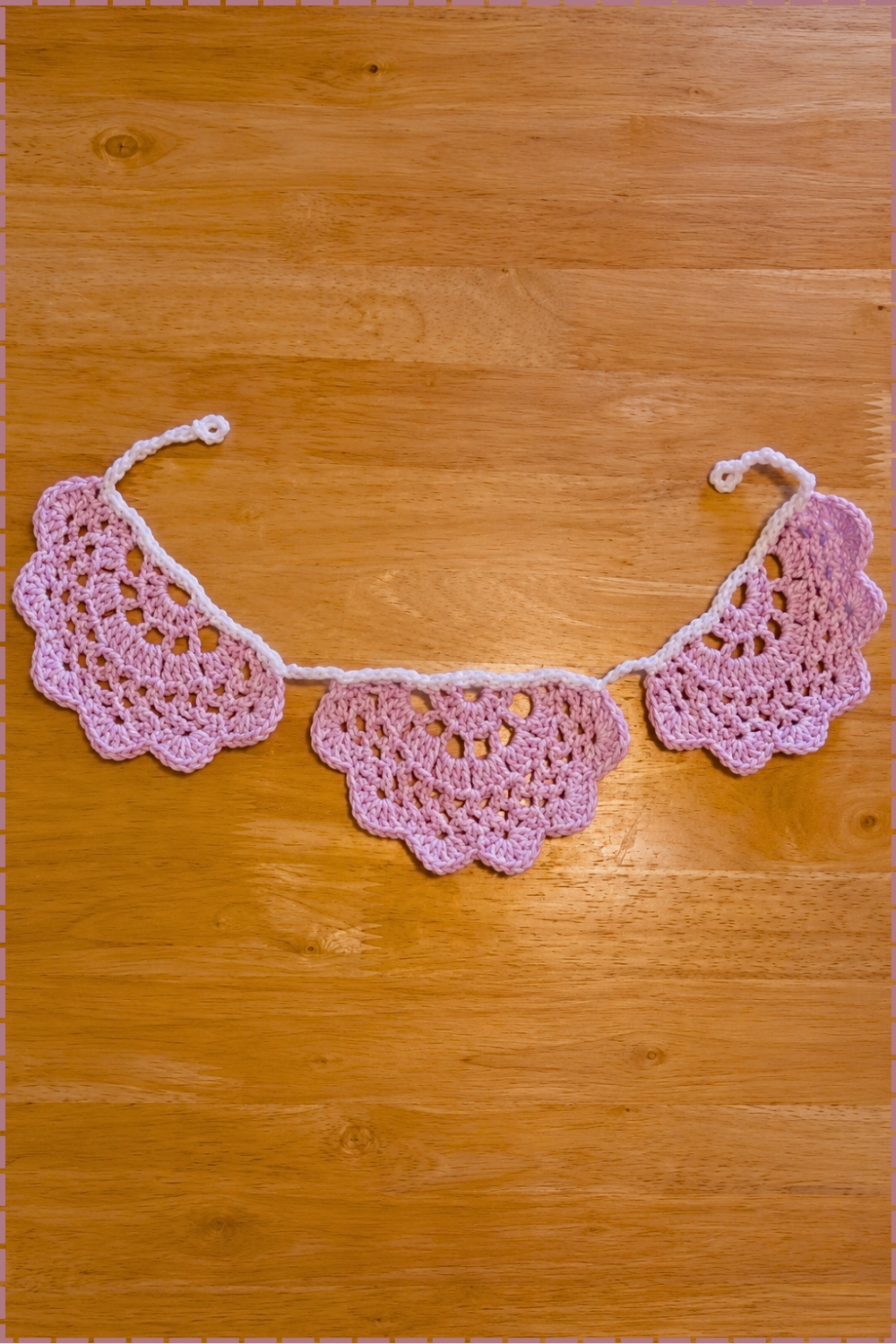 Charming Crochet Vintage Doily Bunting Beyond the CAL