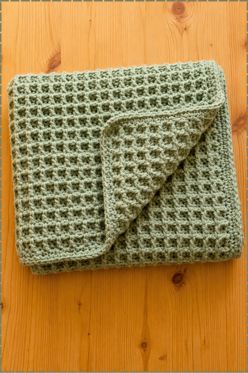 Chunky Crochet Stitch Blanket Waffle Pattern