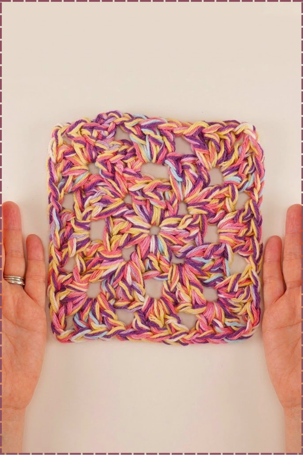 Classic Crochet Granny Trivet Pattern