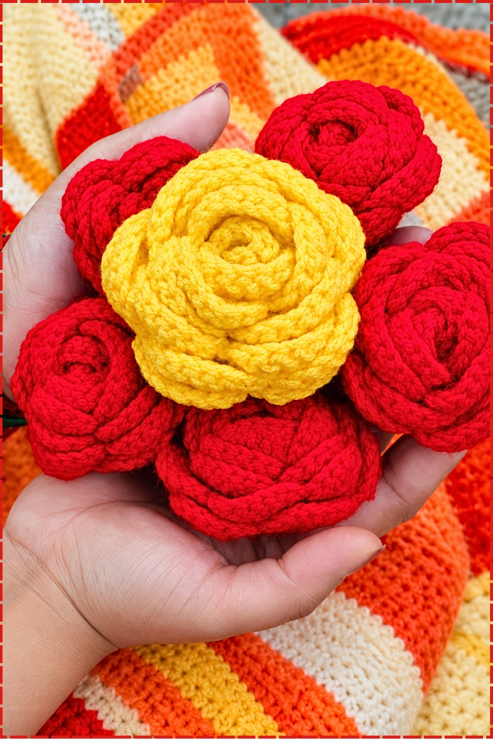 Classic Crochet Rose Flower Tutorial