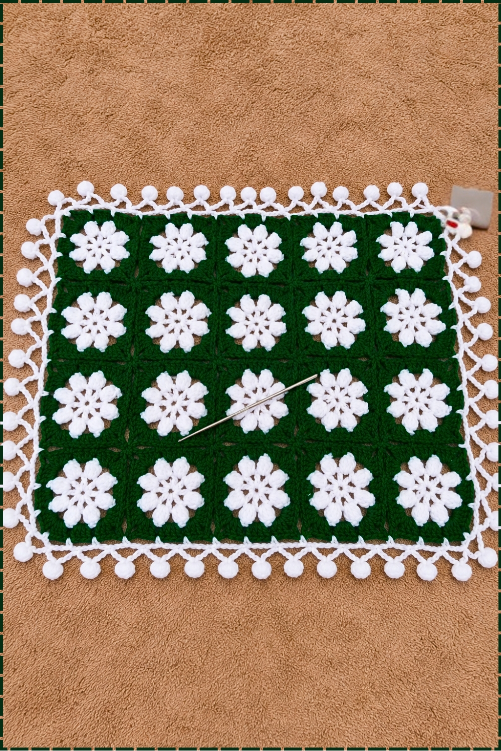 Cozy Crochet Table Cover Woolen Pattern