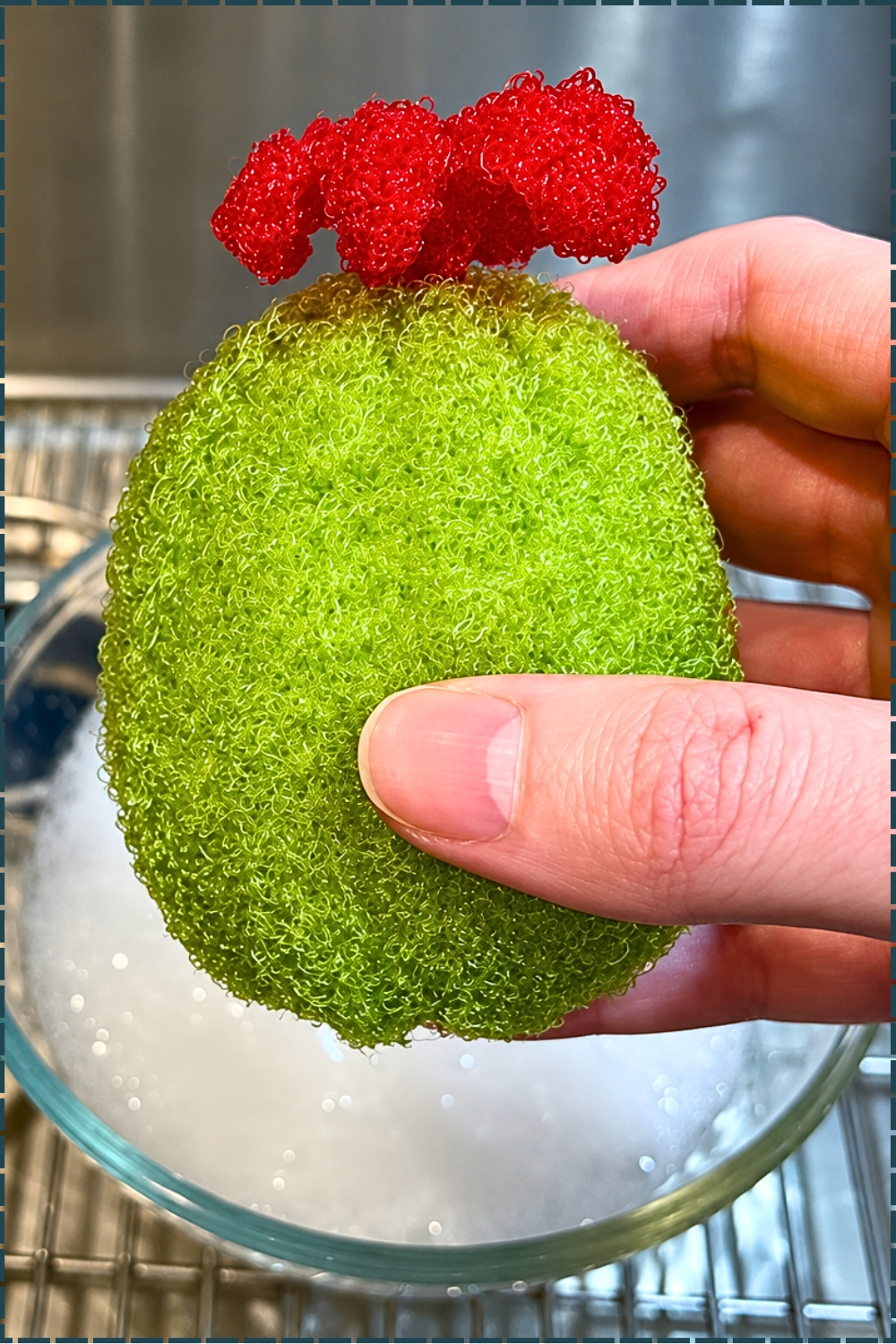 Crochet A Round Dish Scrubby