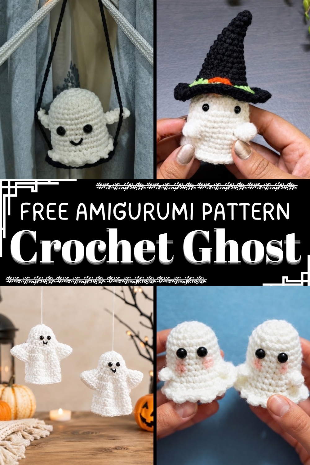 Crochet AMIGURUMI Ghost