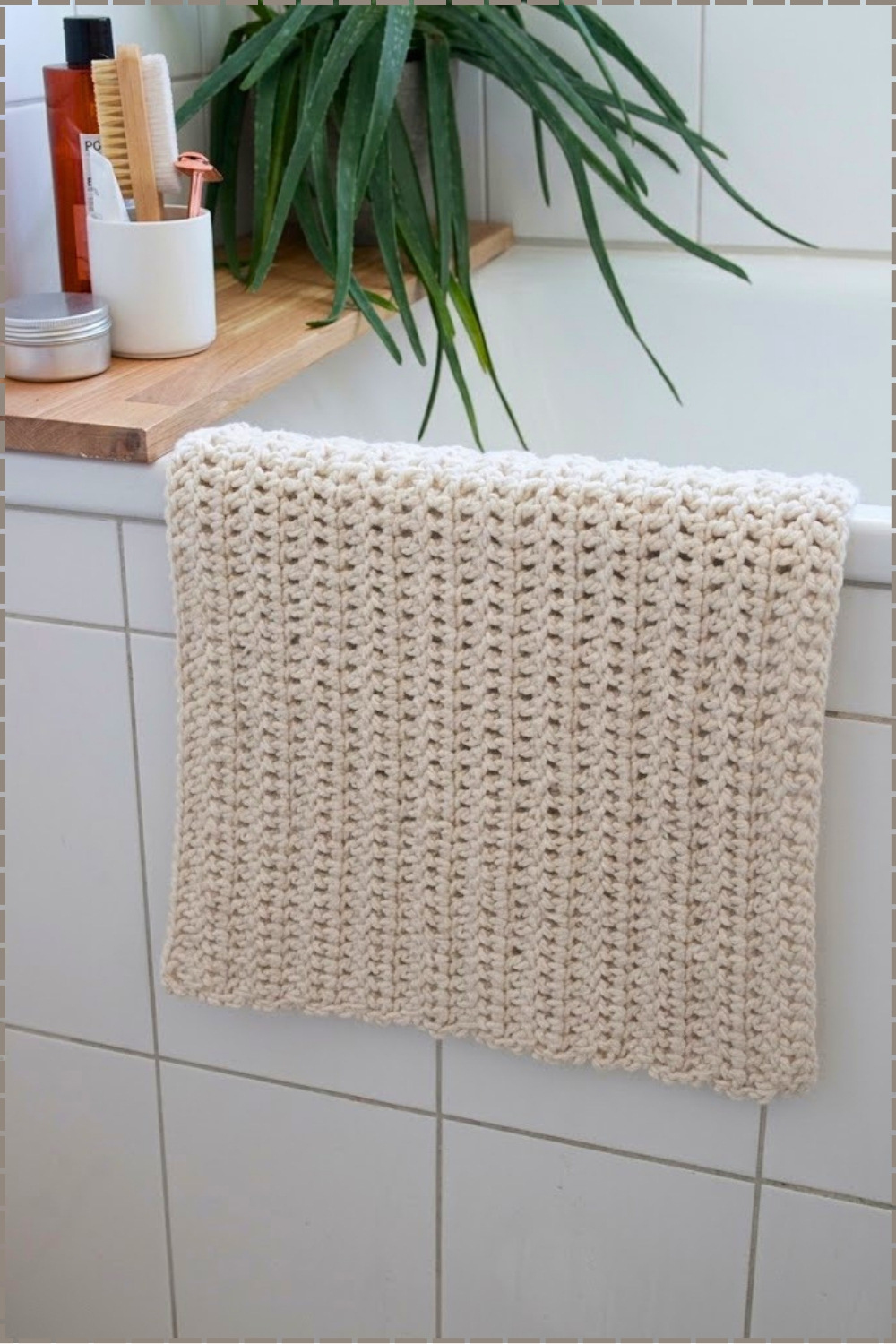 Crochet Absorbent Washable Everyday Bath Mat