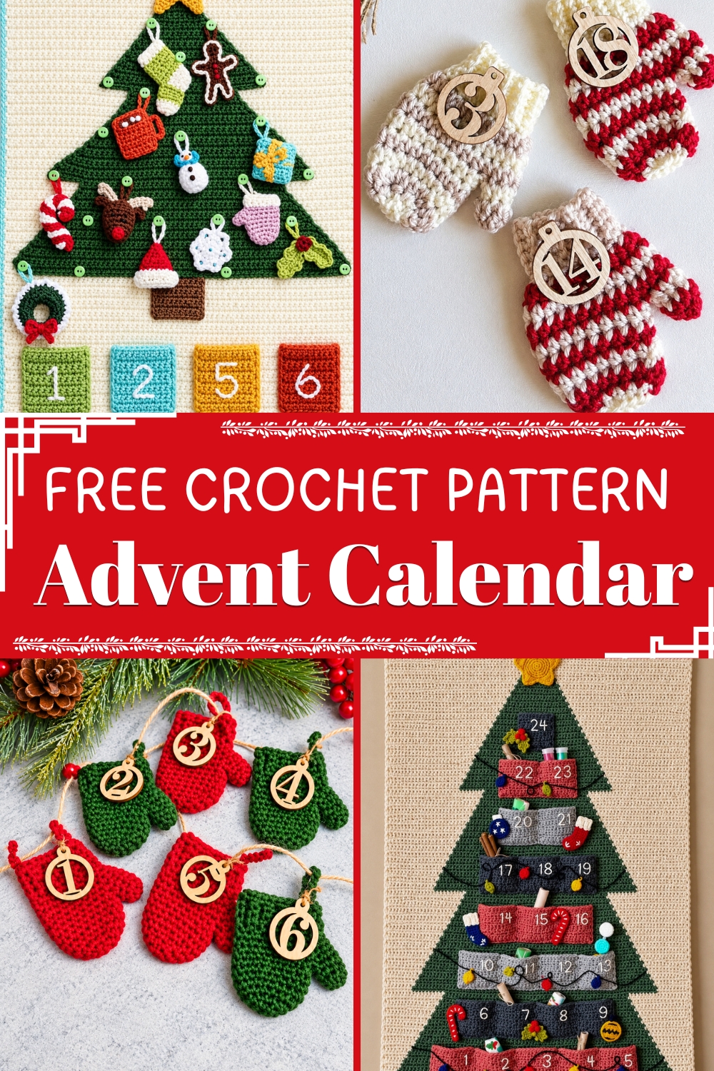 Crochet Advent Calendar FREE EASY PATTERN