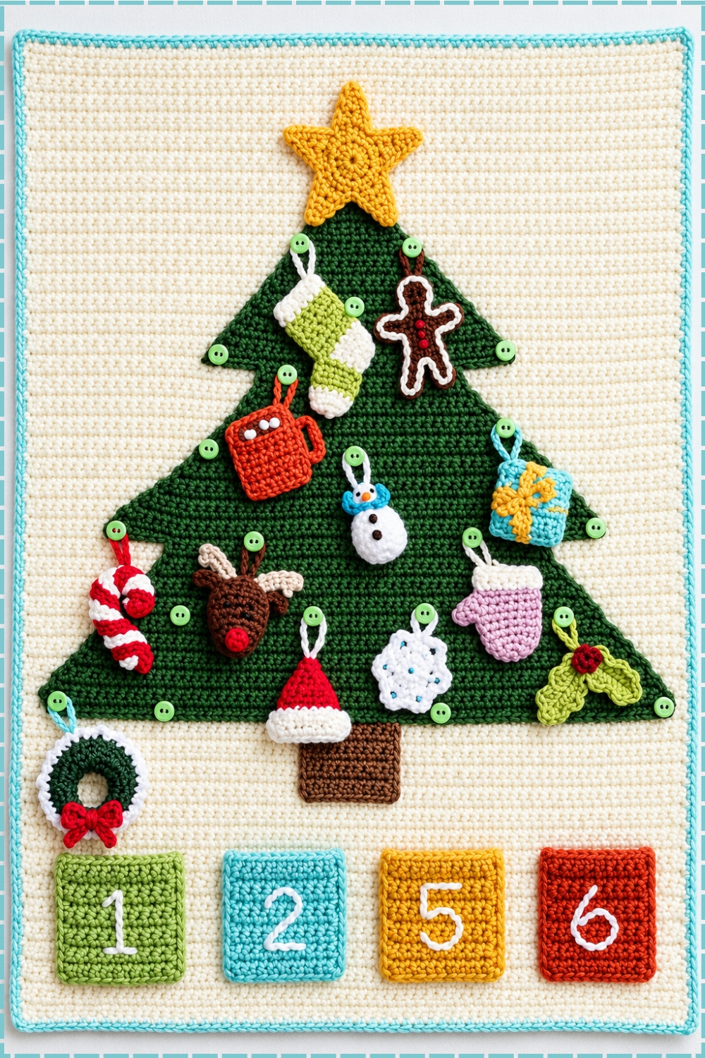 Crochet An Advent Calendar Stitch Along In Textured Rows
