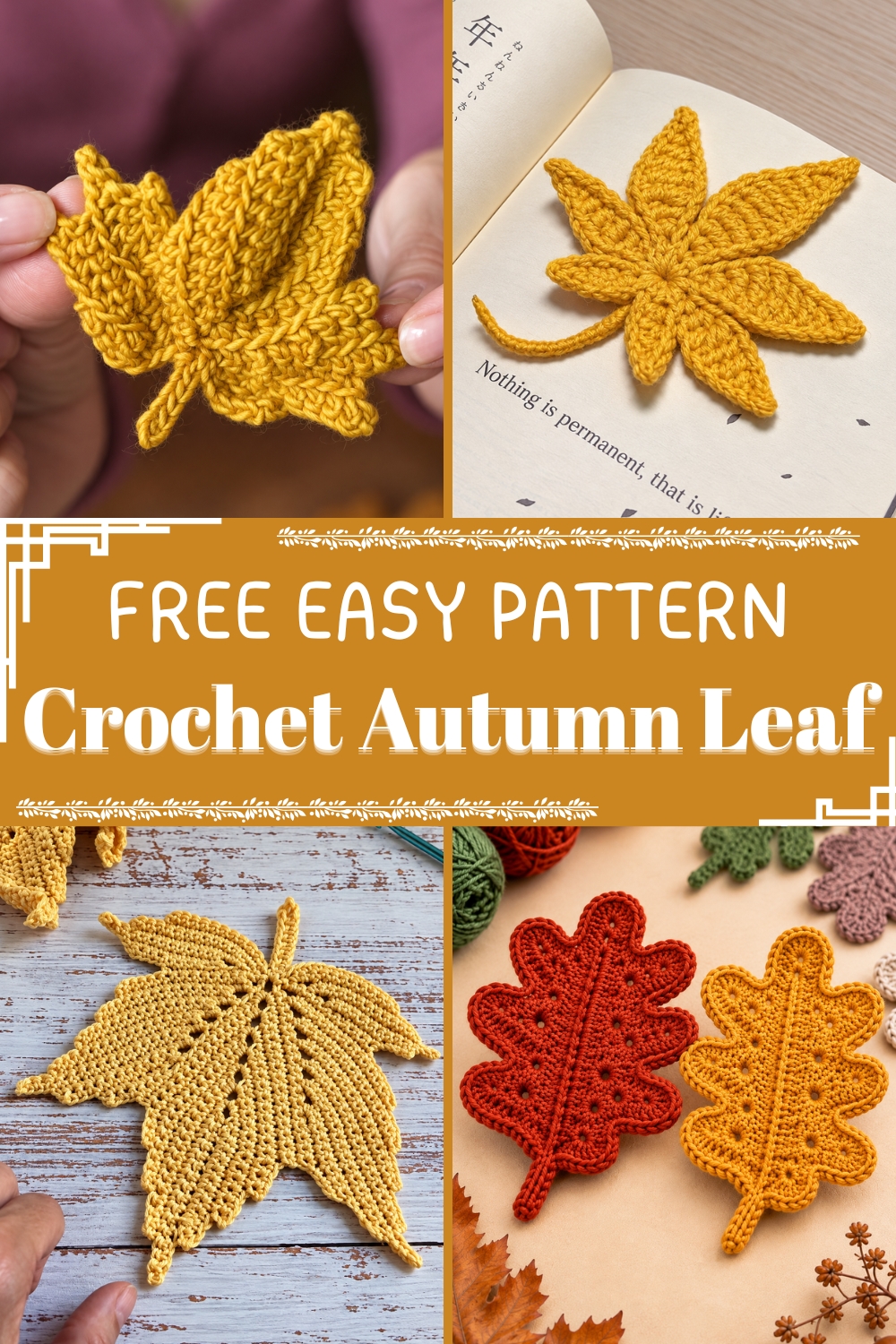 Crochet Autumn Leaf