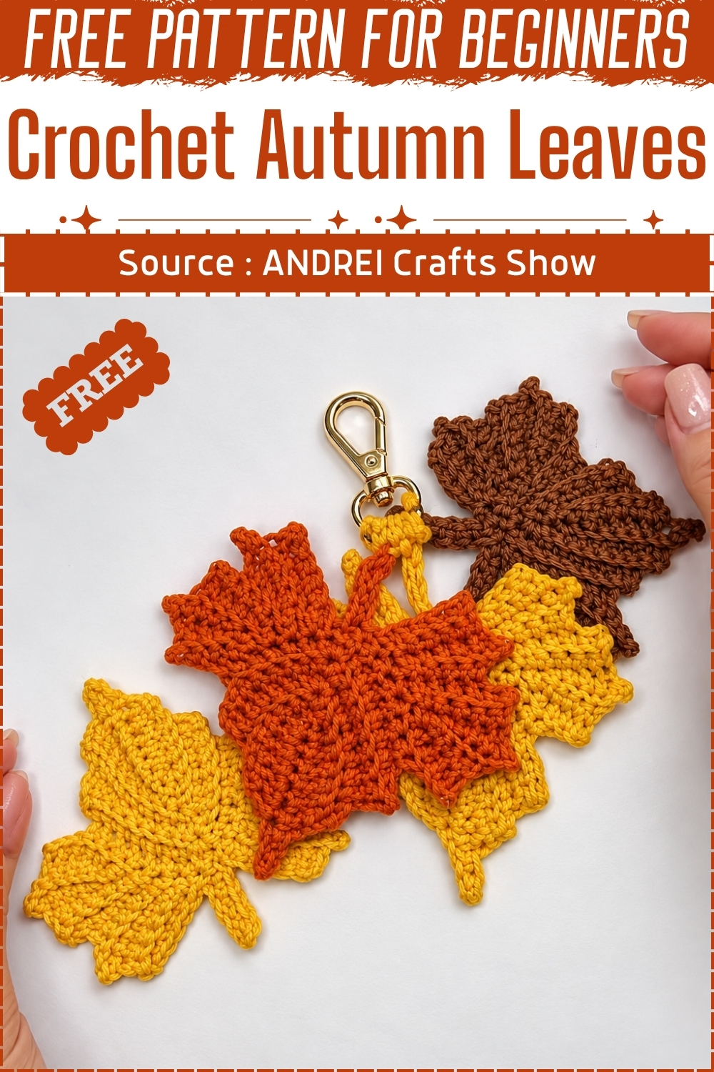 Crochet Autumn Leaves