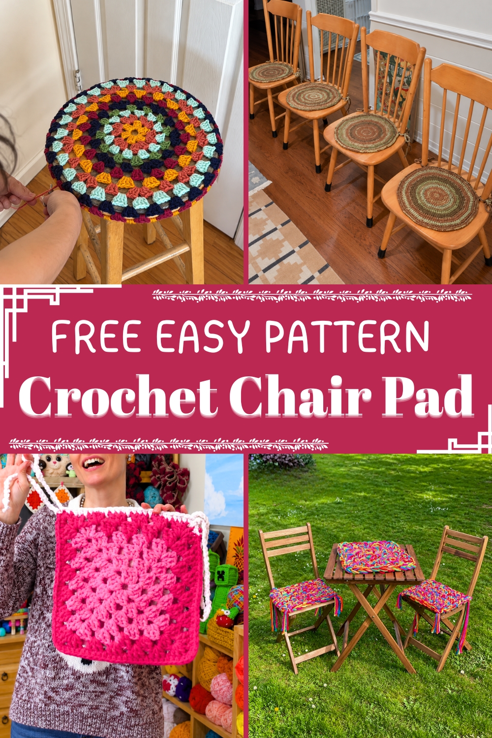 Crochet Chair Pad