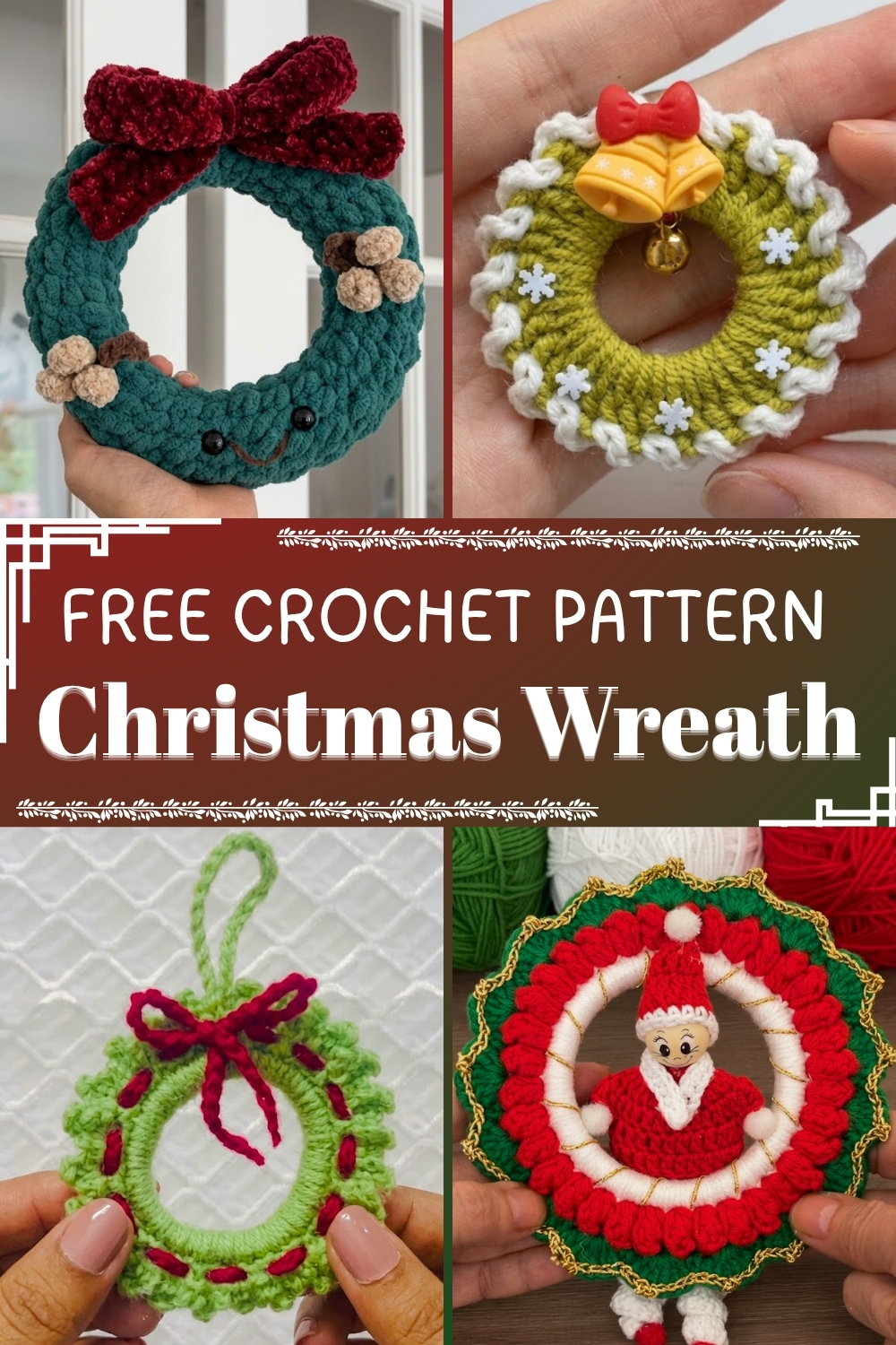 Crochet Christmas Wreath