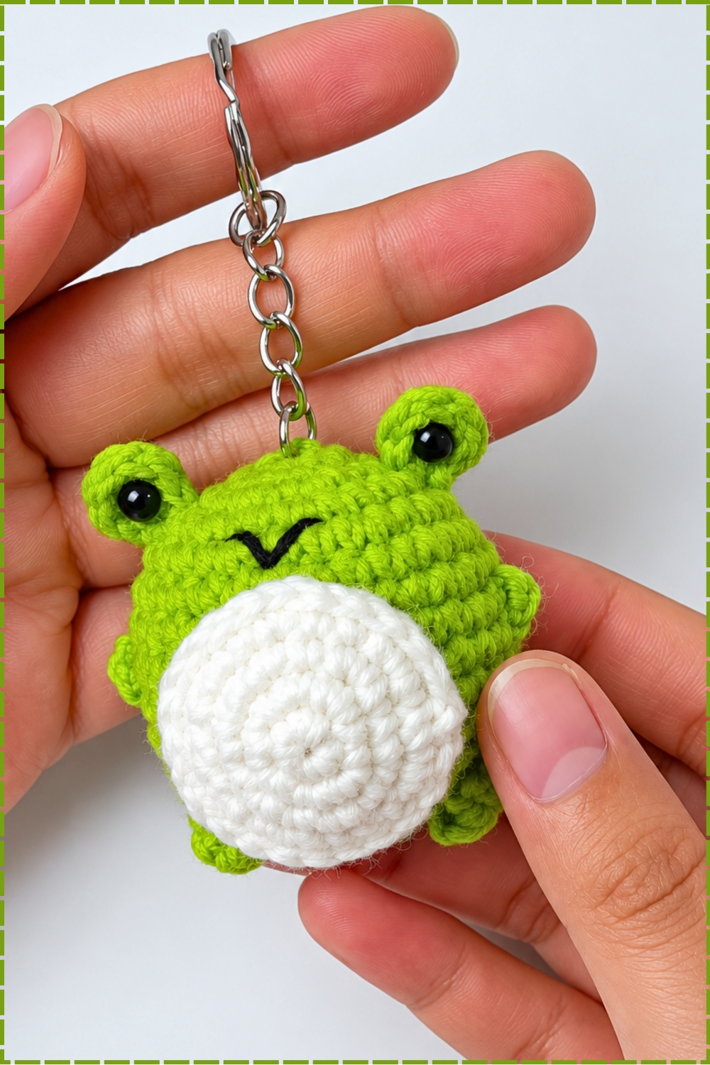 Crochet Colorful Frog Keychain Tutorial