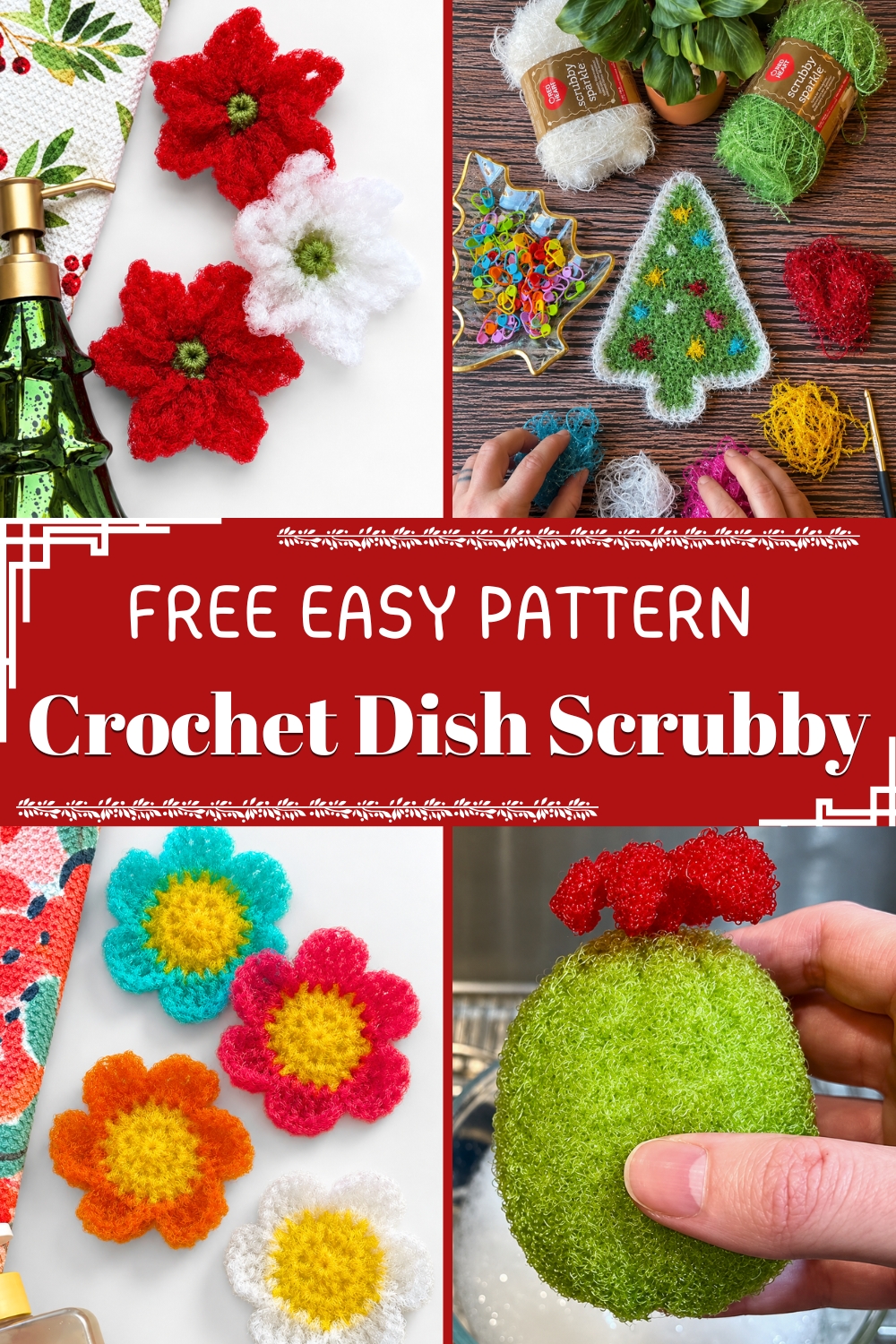 Crochet Dish Scrubby FREE EASY PATTERN