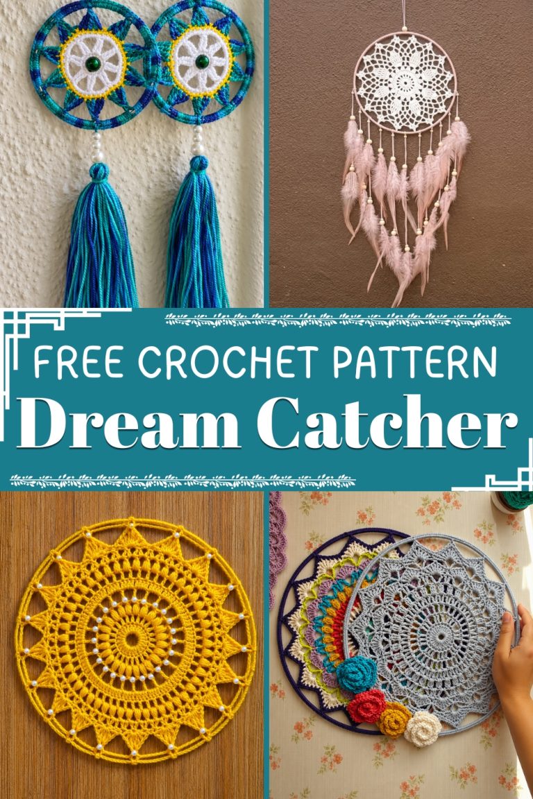 Crochet Thread Edging Patterns 10 Crochet Dream Catcher Patterns Free Easy With Doily, Mandala, Boho ...