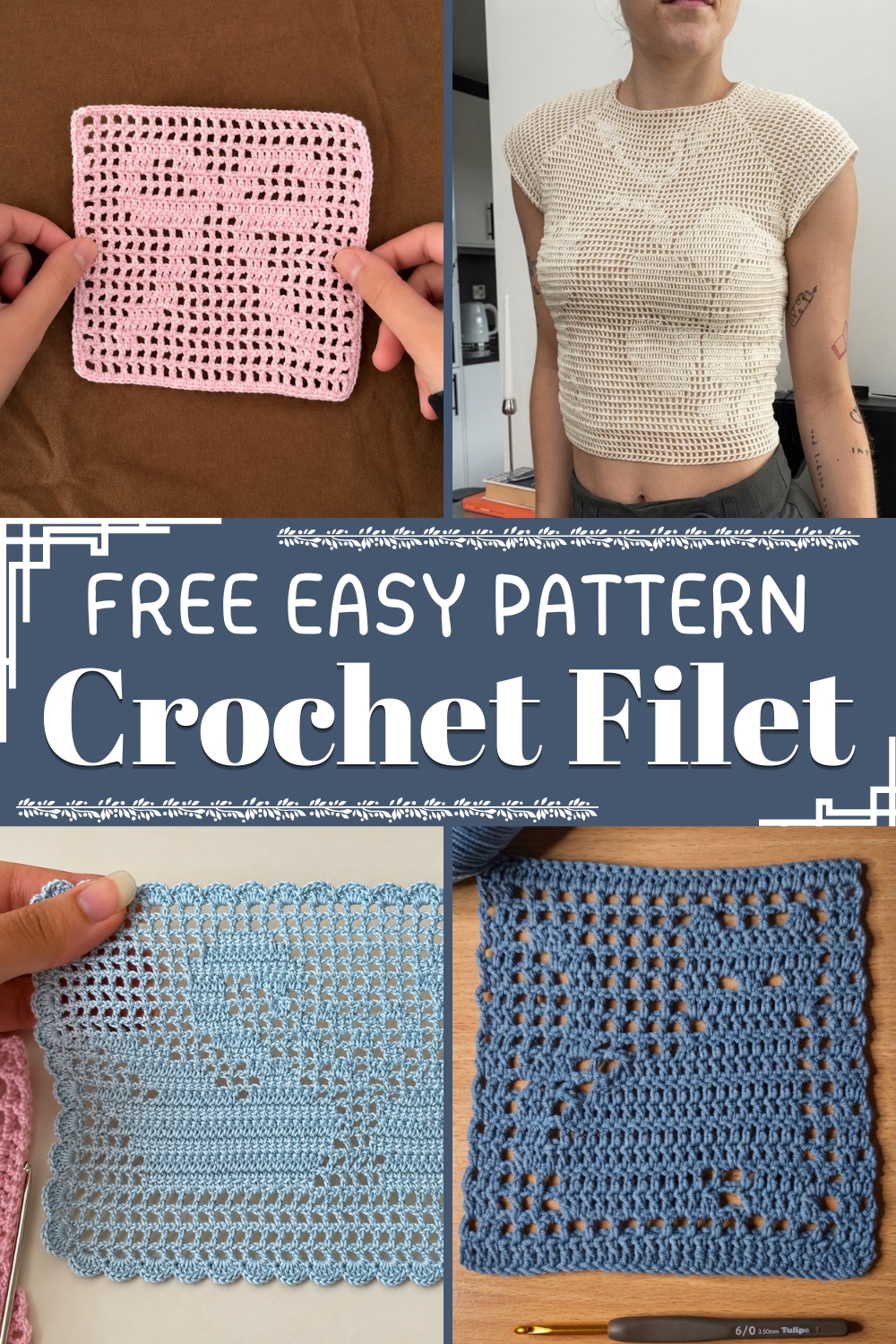 Crochet Filet FREE EASY PATTERN