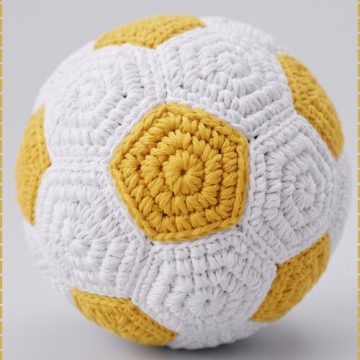 Crochet Football Plush 1