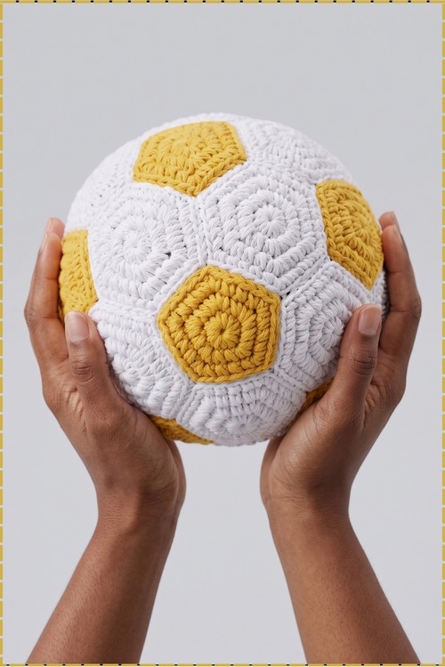 Crochet Football Plush 3
