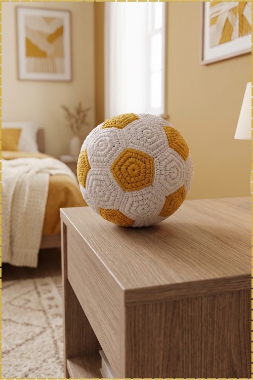 Crochet Football Plush 4