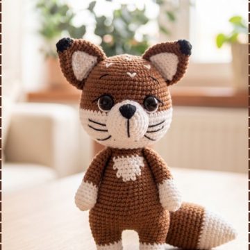 Crochet Fox Doll Amigurumi 1