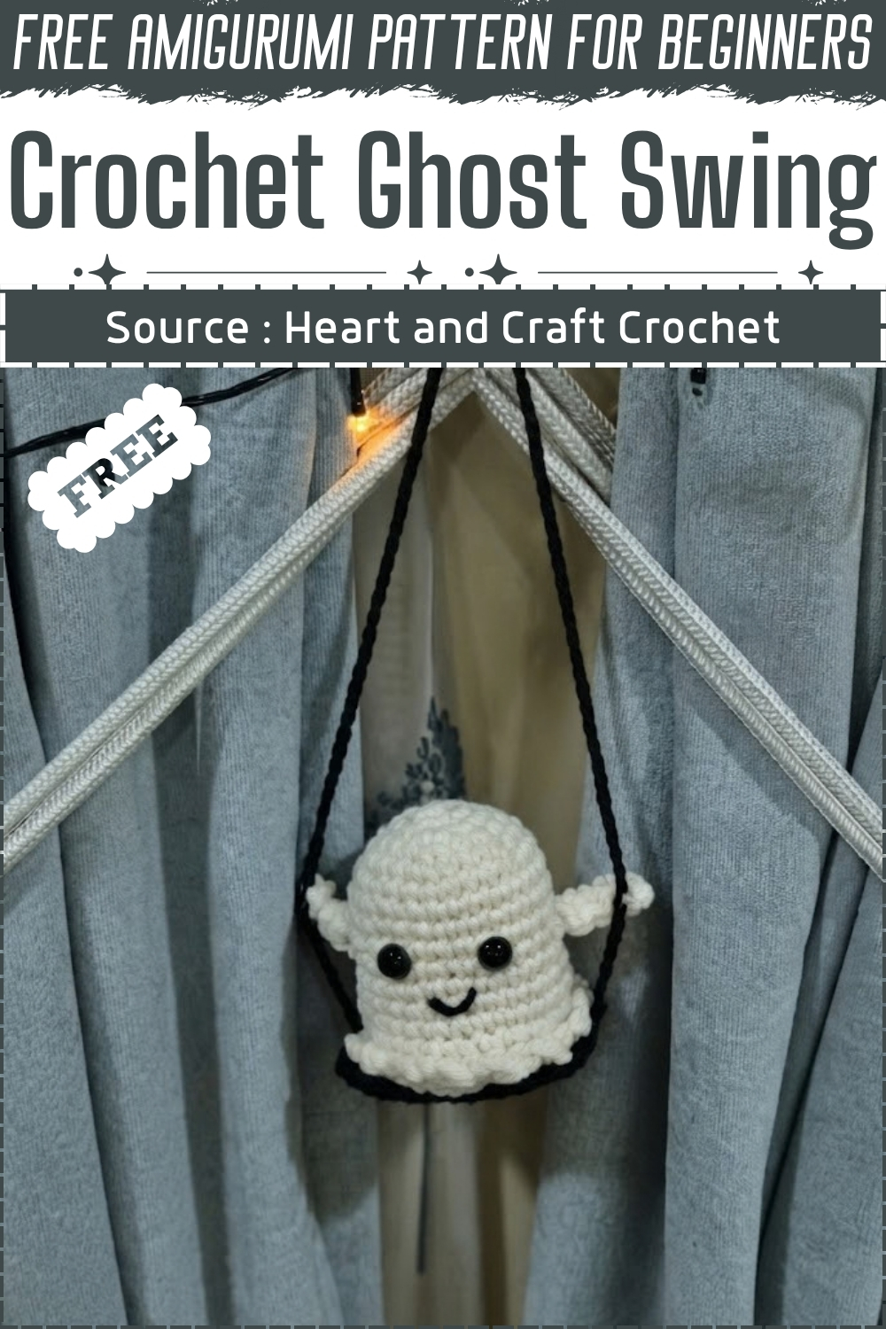 Crochet Ghost on a Swing