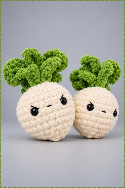 Crochet Grumpy Turnip Plushie 4