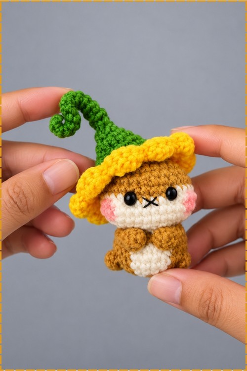 Crochet Hamster Wearing Amigurumi 1